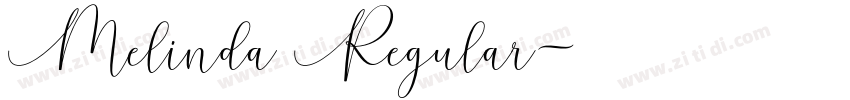 Melinda Regular字体转换